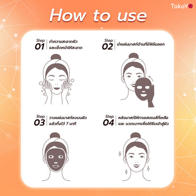 [คู่หูหน้าใส 7 นาที] 7 Mins MORI Blood Orange Mask| โมริ มาส์กส้มสีเลือด 7 นาที - 1 กล่อง + MORI 7mins brightening mask | โมริ มาสก์ 7 นาที สูตรผิวกระจ่างใส - 3 ชิ้น