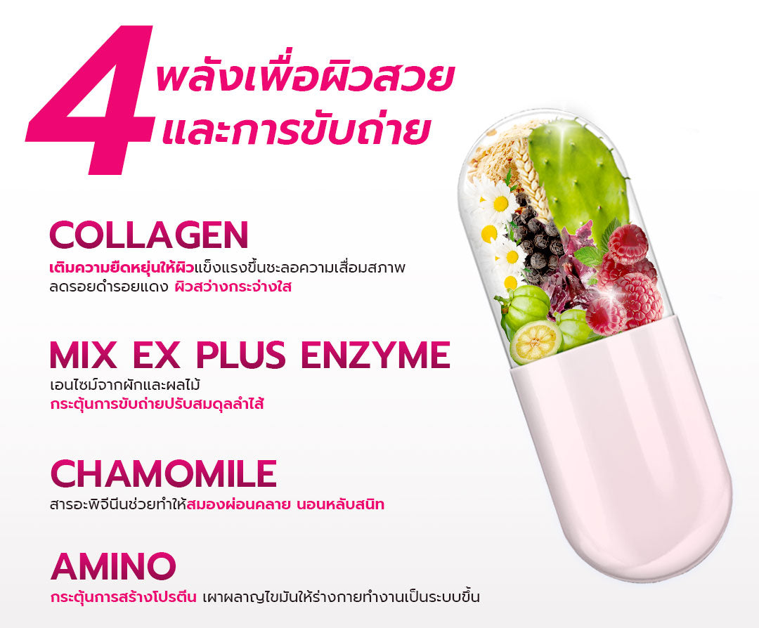 [2 กล่อง] สูตรใหม่! Dietto Night Ex Plus Collagen | ไดอะโตะ ไนท์ อีเอ็กซ์ พลัส คอลลาเจน  (ตรา โทโกโยะ) 30 แคปซูล | ダイエット ナイトEXプラス コラーゲン 30錠入り - 2 กล่อง รวม 60 แคปซูล