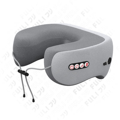 เซตหน้าเรียวสบายต้นคอ FULI Natural Stone Electric Gua Sha + Ergo Massage Neck Pillow